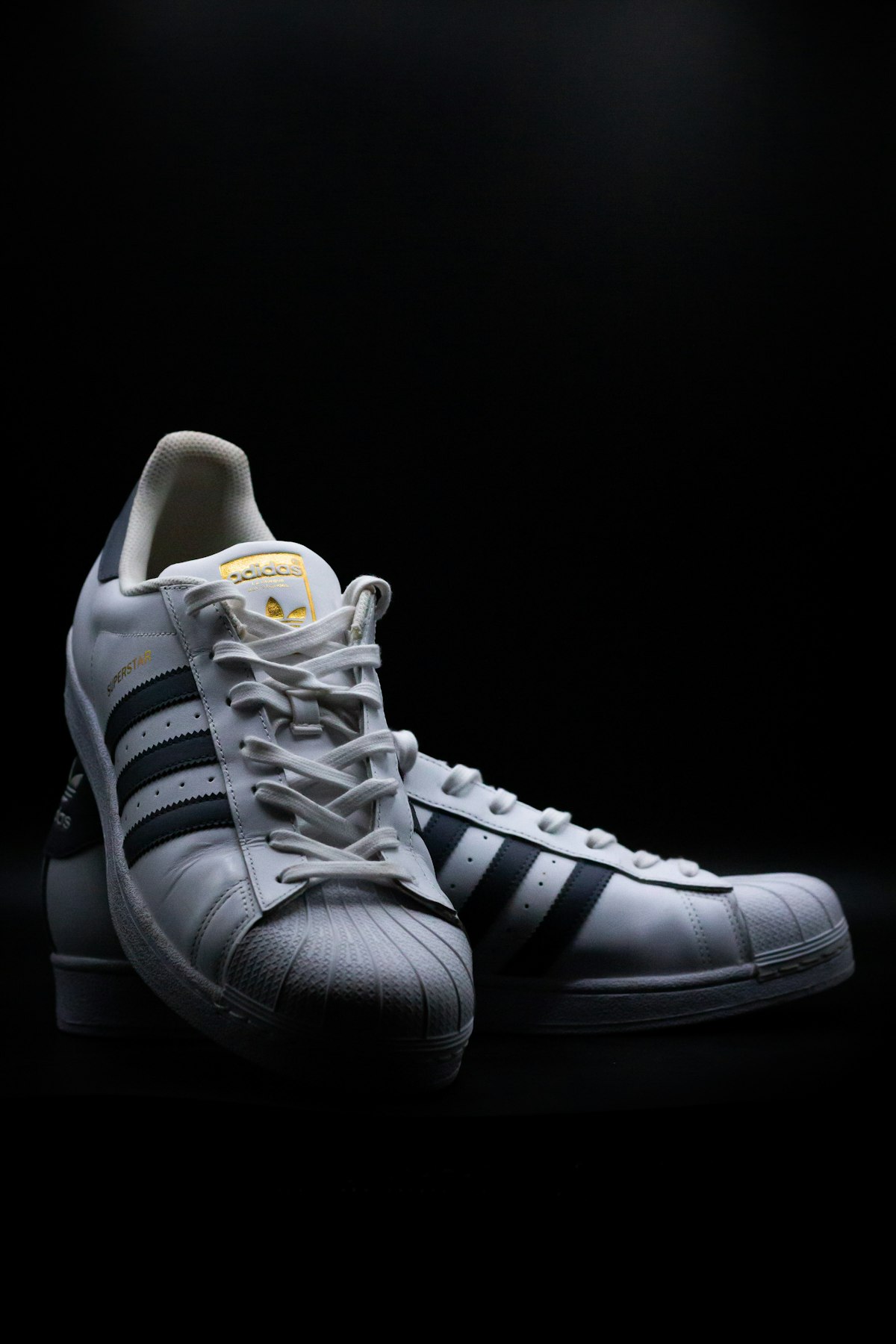 adidas Superstar in cloud white and core black