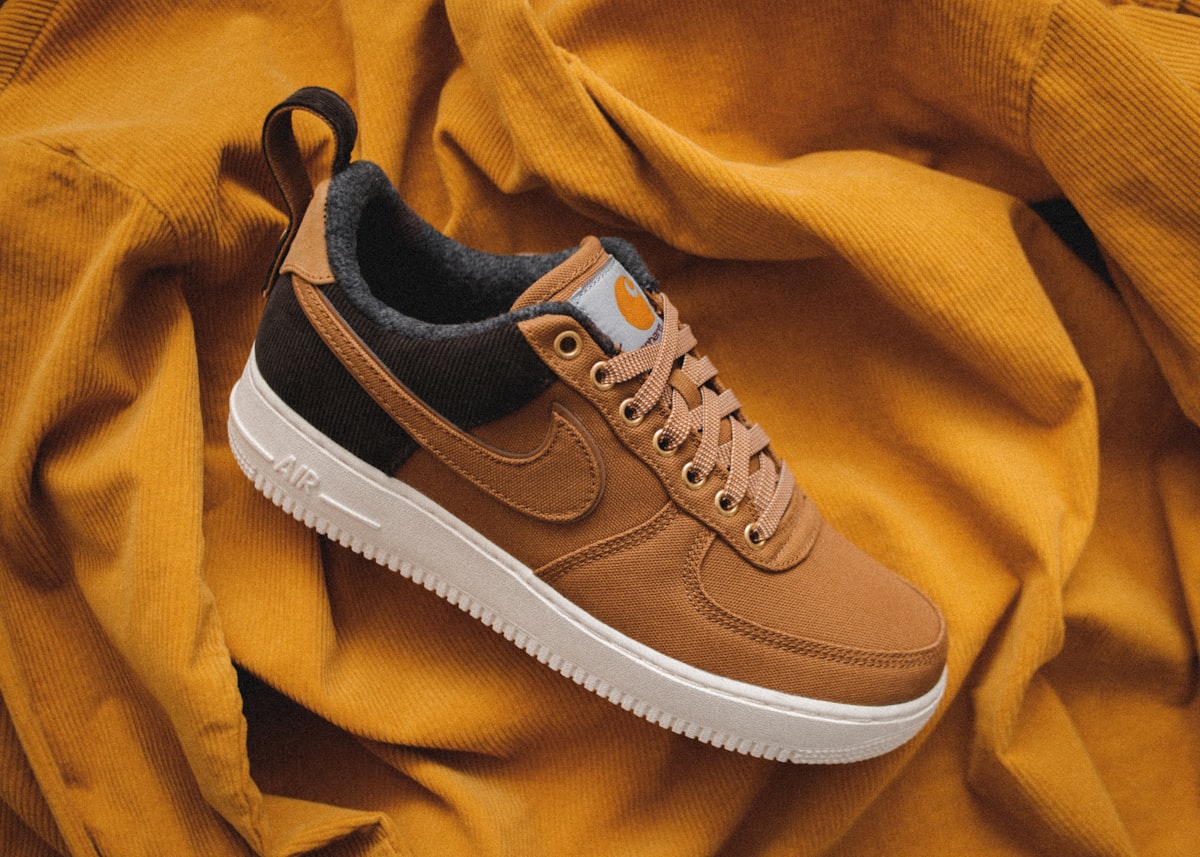 Carhartt WIP x Nike Air Force 1 Low in ale brown and sail